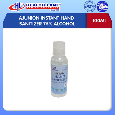 AJUNION INSTANT HAND SANITIZER 75% ALCOHOL (100ML)
